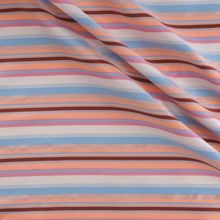 Orange pink mikado stripes